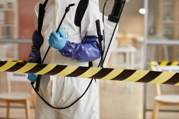 Professional Blood Cleanup technician working in Evansville, AR